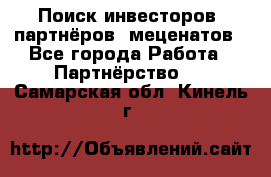 Поиск инвесторов, партнёров, меценатов - Все города Работа » Партнёрство   . Самарская обл.,Кинель г.